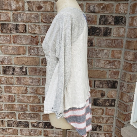 Anthro Little Yellow Button Long Sleeve Top M - Picture 1 of 6